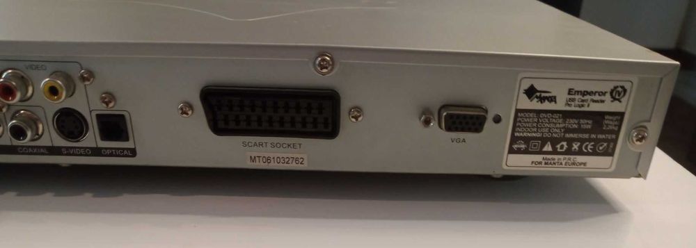 MANTA DVD 021 odtwarzacz