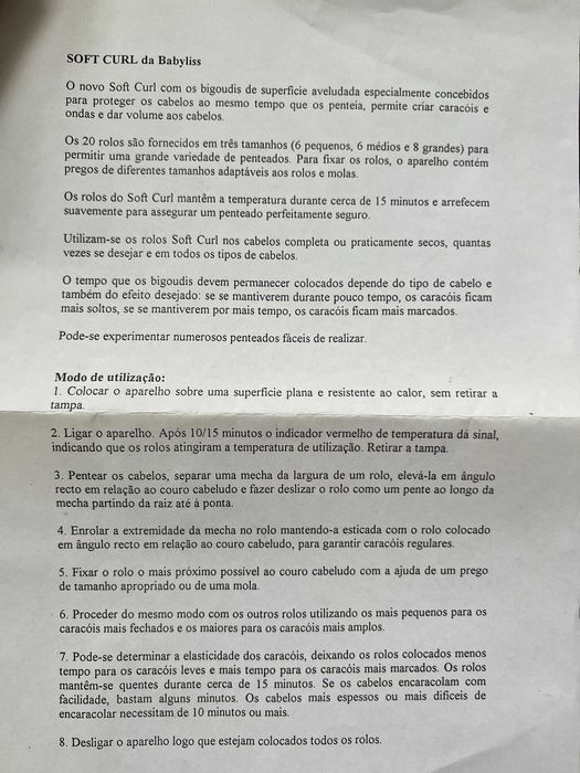 Rolos quentes da marca Babyliss NOVOS NA CAIXA