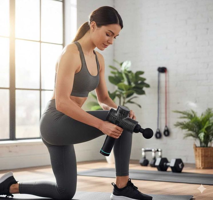 NOWY Masażer Pistolet Do Masażu Pleców Ciała Pleców Karku Ciała Szyji