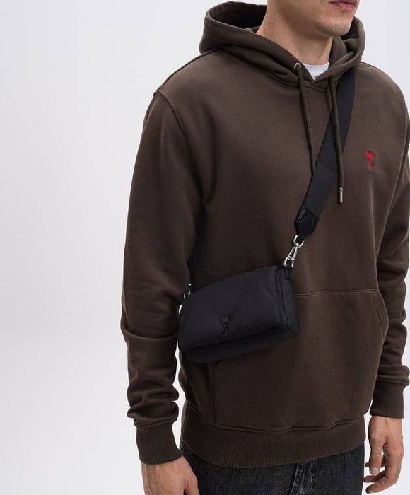 Ami Paris Messenger Nylon Small Bag Unisex