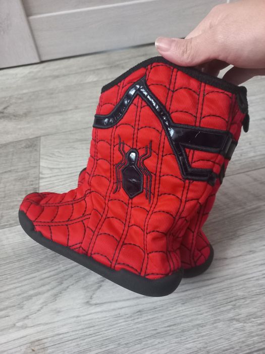 Новорічні дитячі чобітки Spiderman, р.27, 28 18см