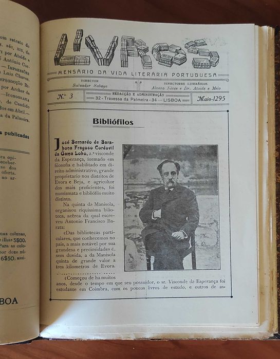 Livros. Mensário da Vida Literária Portuguesa