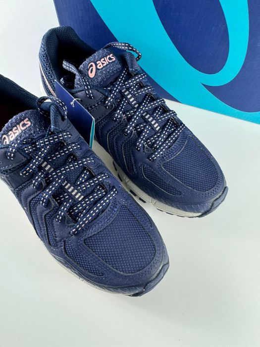 Nowe sneakersy damskie sportowe ASICS GEL-FujiAttack 5 granatowe 35,5