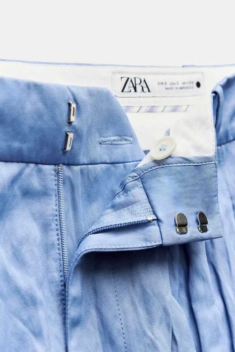 Костюм  zara S-M штаны брюки топ жатый