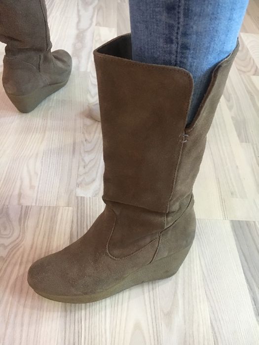 Кожаные сапоги внутри и снаружи