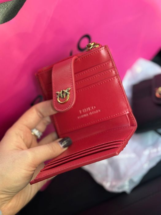 Гаманець Pinko кошелек чорний червоний