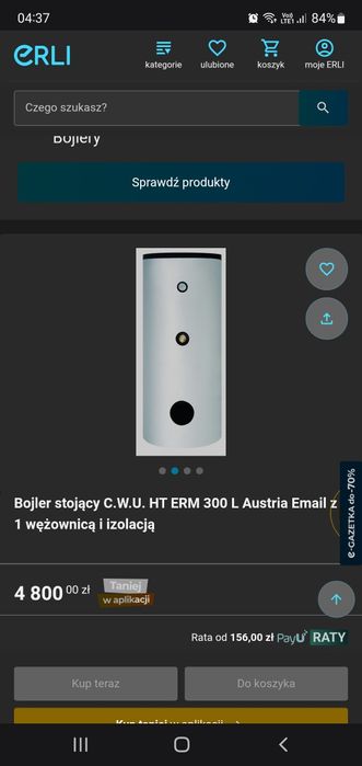 Zbiornik bufor buderus 300l