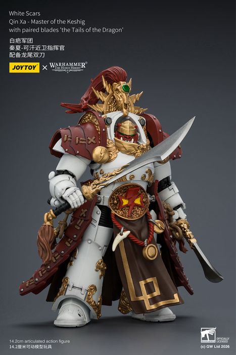 Фігурка Warhammer 40k White Scars Qin Xa-Master of the Keshig 1/18