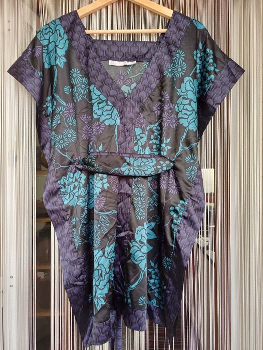 Tipo Tunica Vestido Tunica Azul Zara Vestido/Túnica/Kimono Com