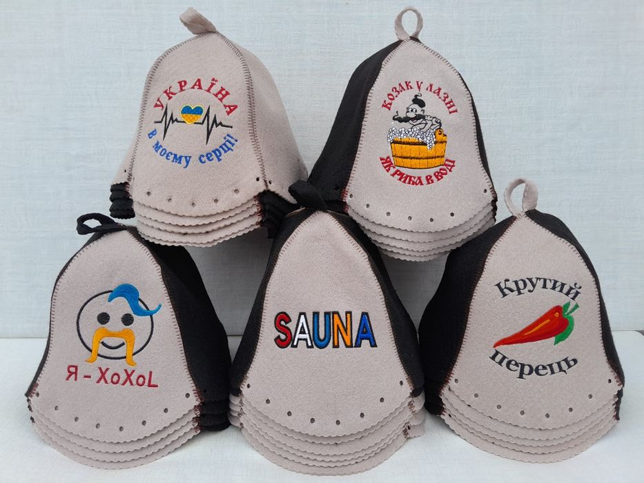 4 мм плотный фетр термо шапка в баню сауну лазню качество