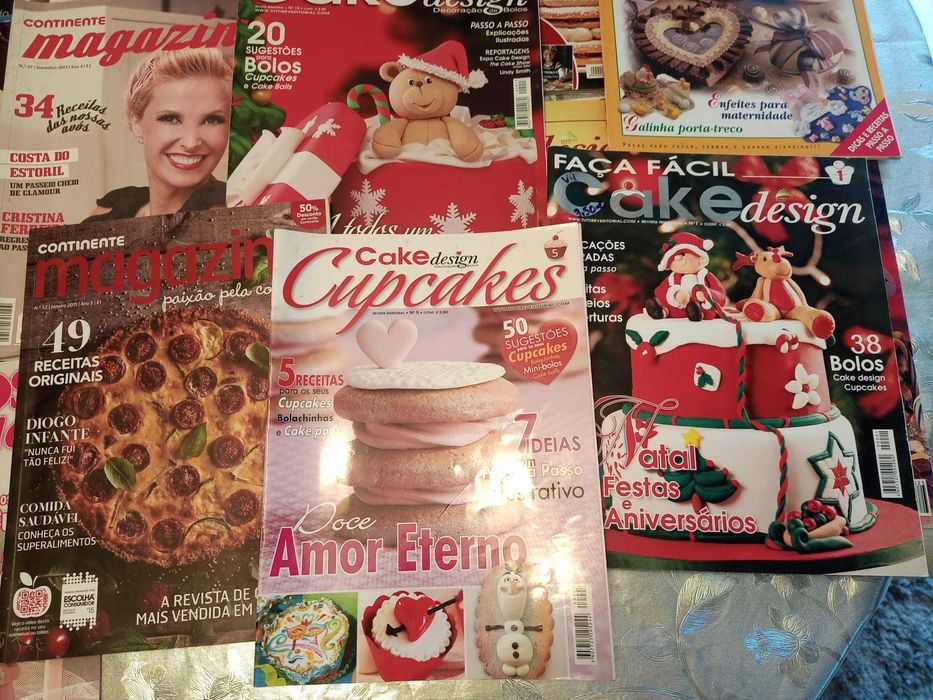 Mega-coleção revistas culinária/receitas/bolos/cake design