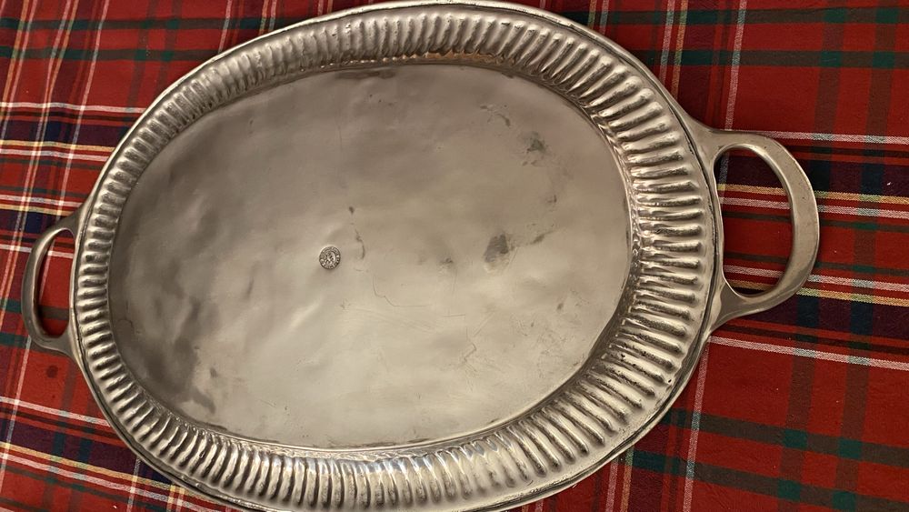 Bandeja de estanho 95% (sn) marca Estanhos Finos Grao Vasco