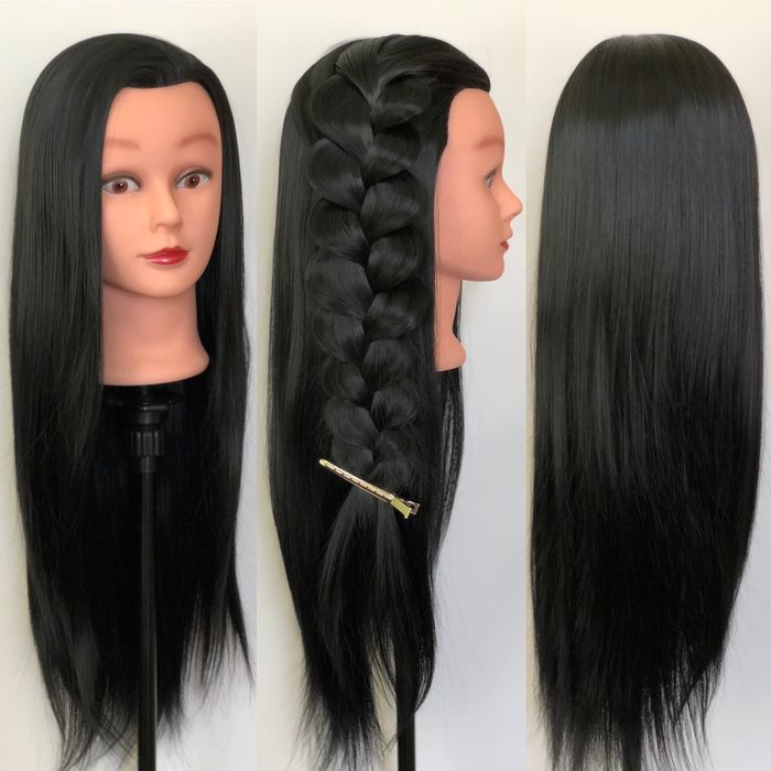 ТОП! Манекен голова для зачісок + ПОДАРУНОК Болванка з волоссям