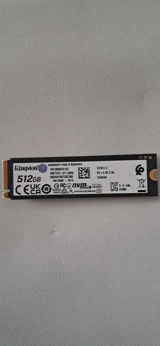 SSD M2 Kingston KC3000 512 GB