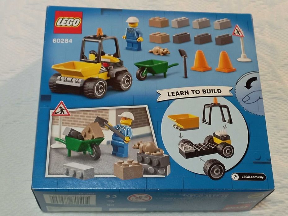 lego city 60284 roadwork truck selado