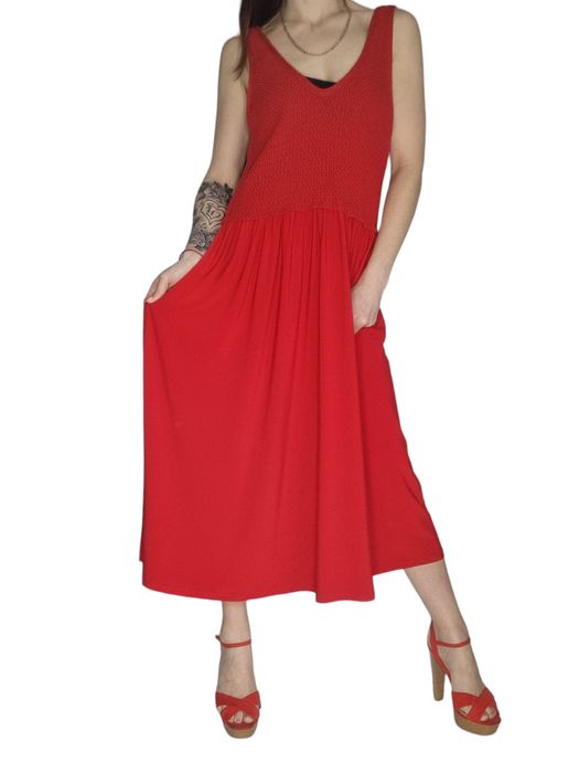 Czerwona sukienka zara rozmiar L 40