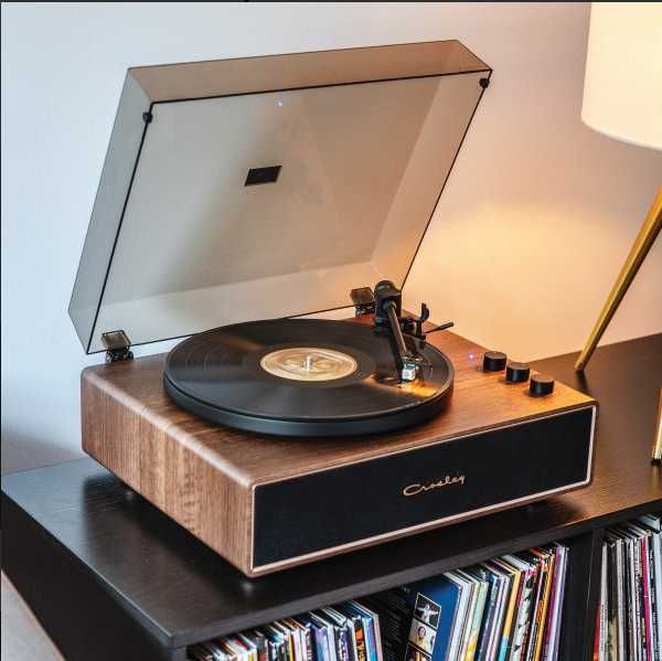 Вініловий програвач Stave Record Player - Walnut/Gold від Crosley