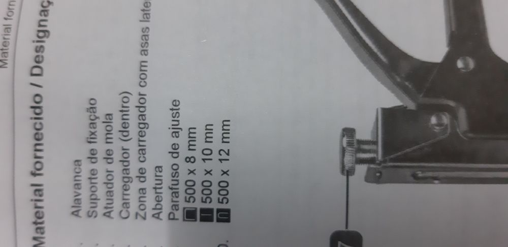 Agrafador manual novo a estrear