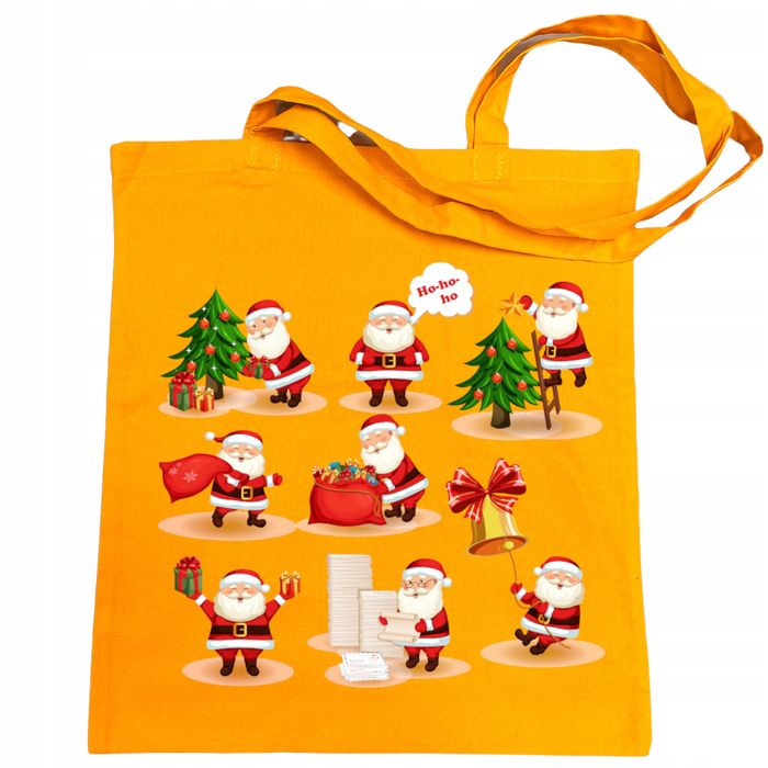 torba na zakupy nadruk mikołaj święta prezenty