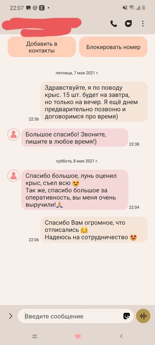 Кормовые крысы своего разведения