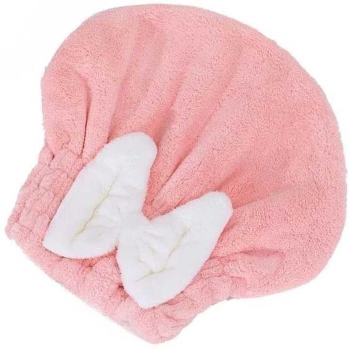 Chłonny ręcznik czepek turban do suszenia włosów z mikrofibry gruby