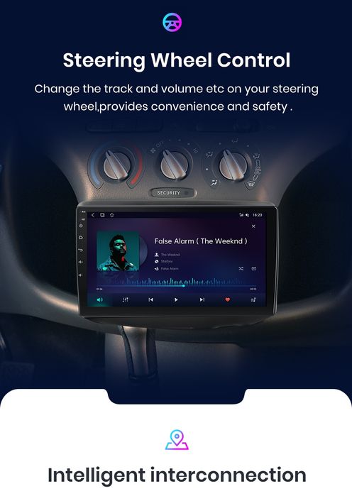 Rádio Android Carplay Toyota Yaris 1999-05 WIFI GPS 2/32GB Novo