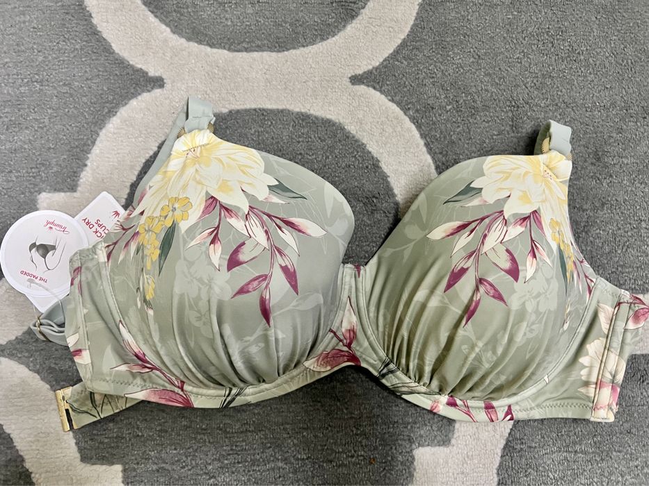 TRIUMPH BOTANICAL LEAF Góra od bikini usztywniany XL 46D