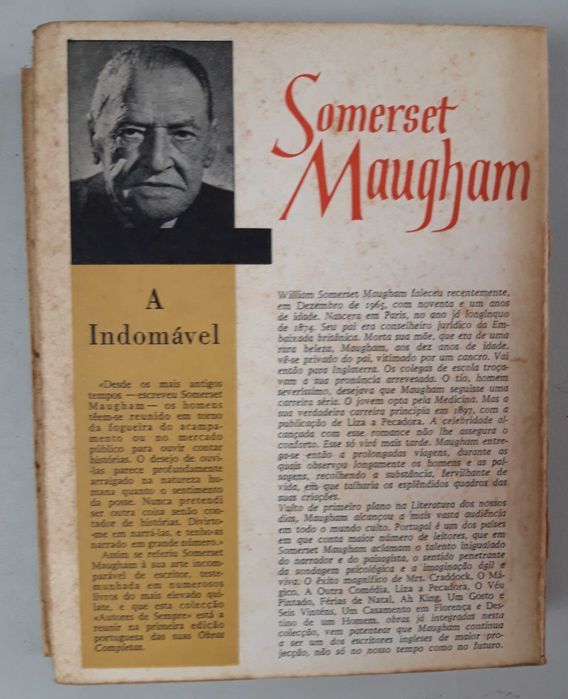 Livro - Somerset Maugham - A Indomável