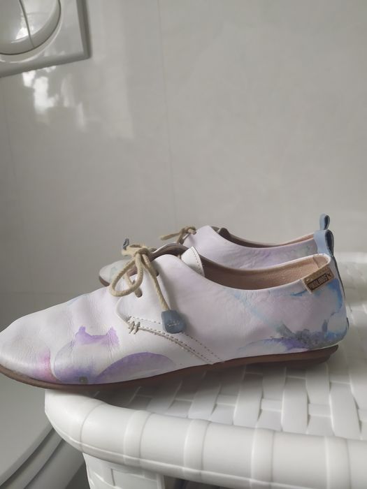 Skórzane półbuty damskie