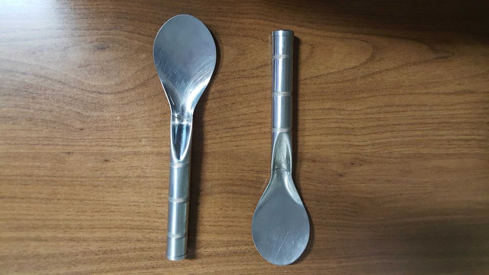 Duas Espátulas / Colheres de gelado - 25 cm - aço inox 18/8