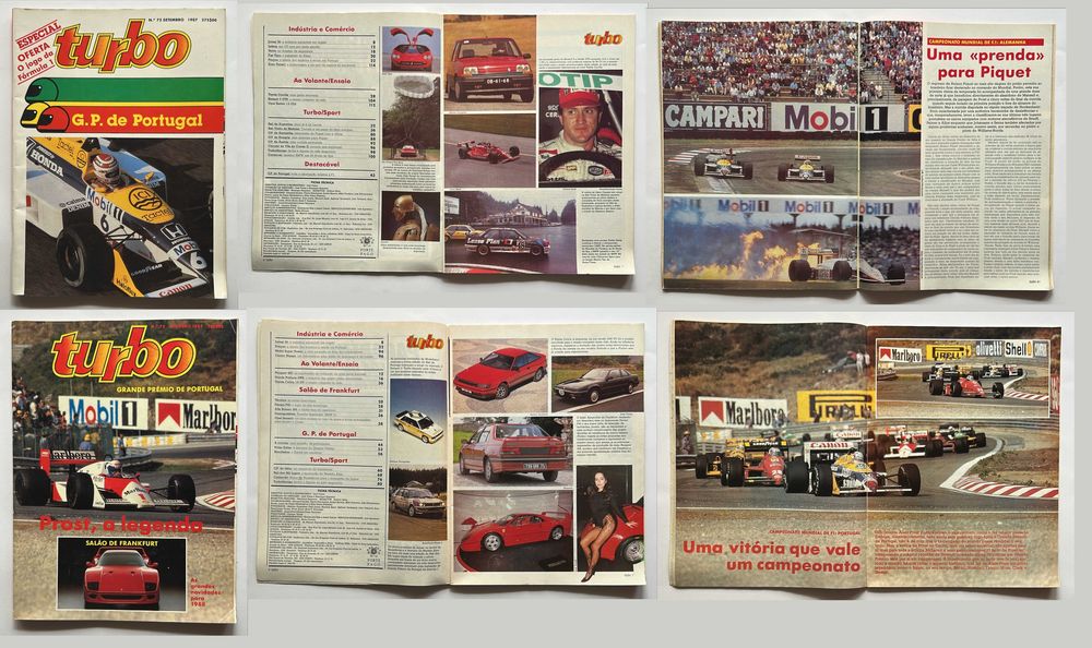 Coleção de revistas Turbo de 1987 (completa)