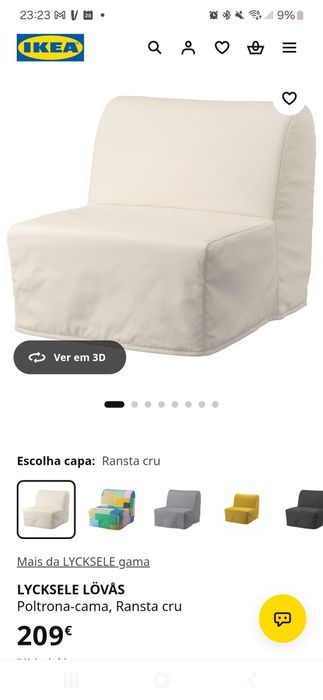 Poltrona-cama IKEA modelo LYCKSELE