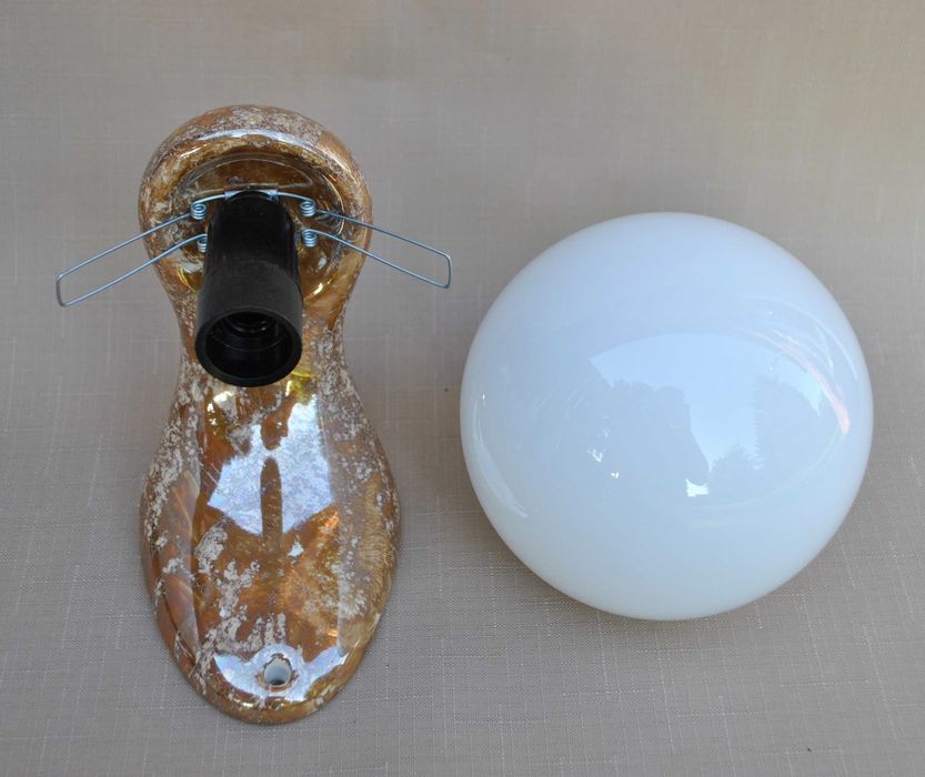 kinkiety 4 sztuki ze szklanymi kloszami