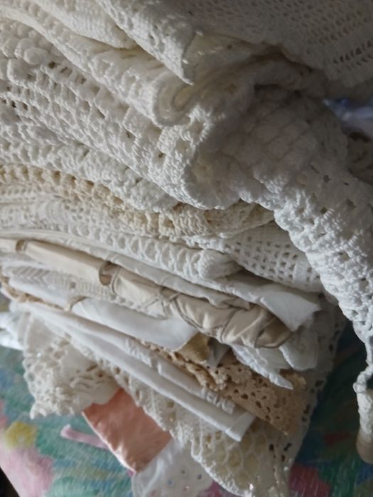 Peças variadas de crochet