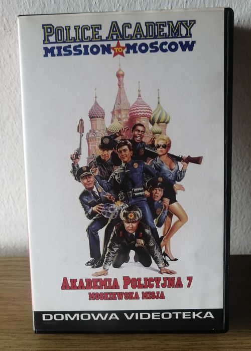 Akademia Policyjna 7 - Moskiewska misja. Kaseta wideo, VHS. NOWA