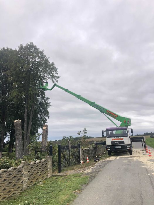 Dźwig Liebherr usługi wynajem podnośniki koszowe usługi dźwigowe