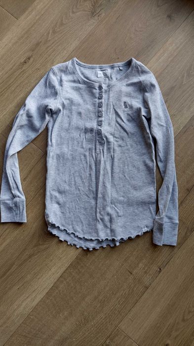 Longsleeve koszulka Next r. 134 (9 lat), kolor szary, stan BDB+.