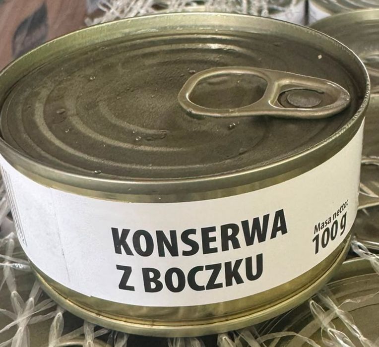 Konserwa z boczku 50 szt -100 gram
