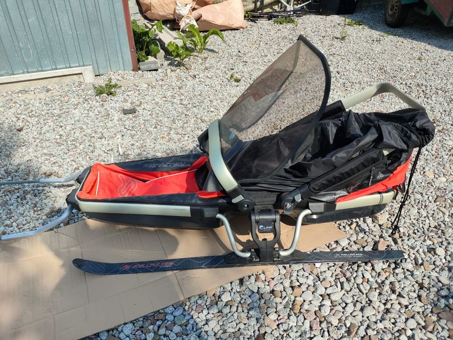 Wózek -  sanki z nartami Fjellpulken - do ciągnięcia dziecka