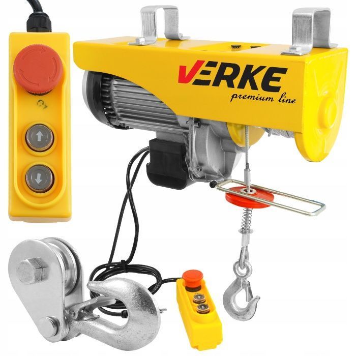 Тельфер лебедка таль електрическая VERKE 1000 kg електричний підйомник