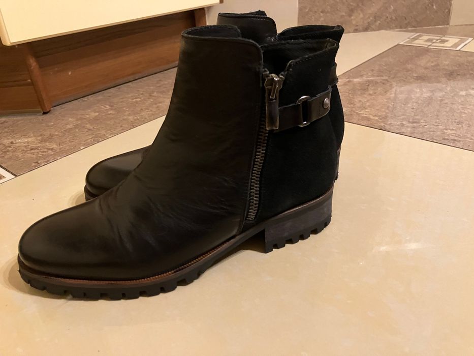 Sztyblety - botki, skóra naturalna