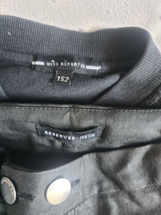 Spodnie Reserved + bluza Reporter r146/152cm