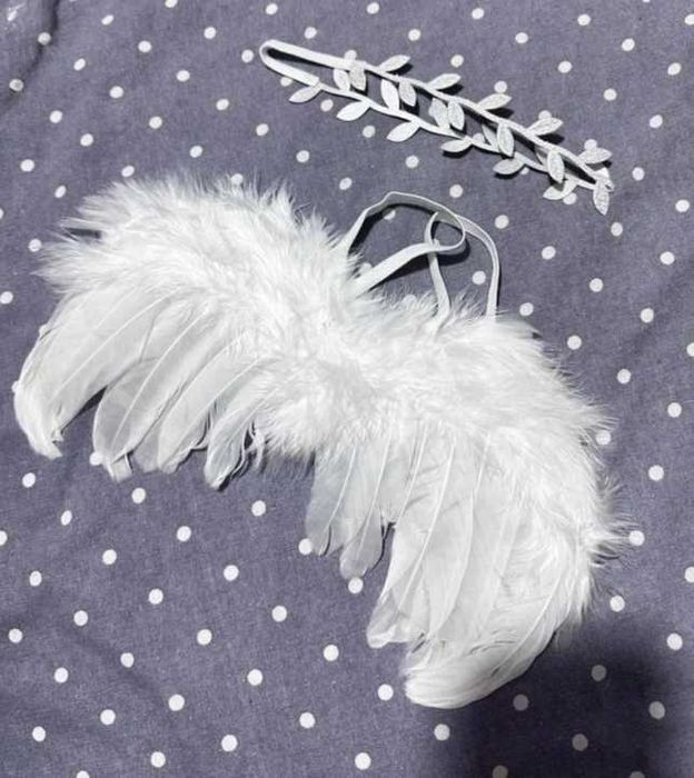 Крильця ангела, костюм для фото сесії немовля 0-3 міс