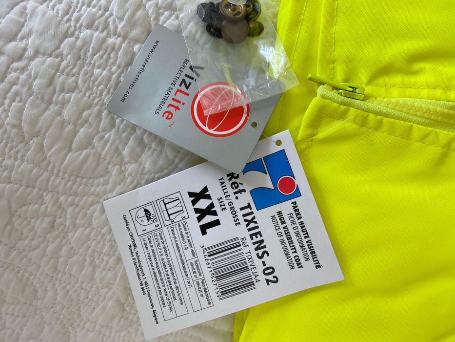 Parka impermeável de alta visibilidade