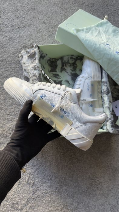 Off-White Low Vulcanized White Leather tamanho 40