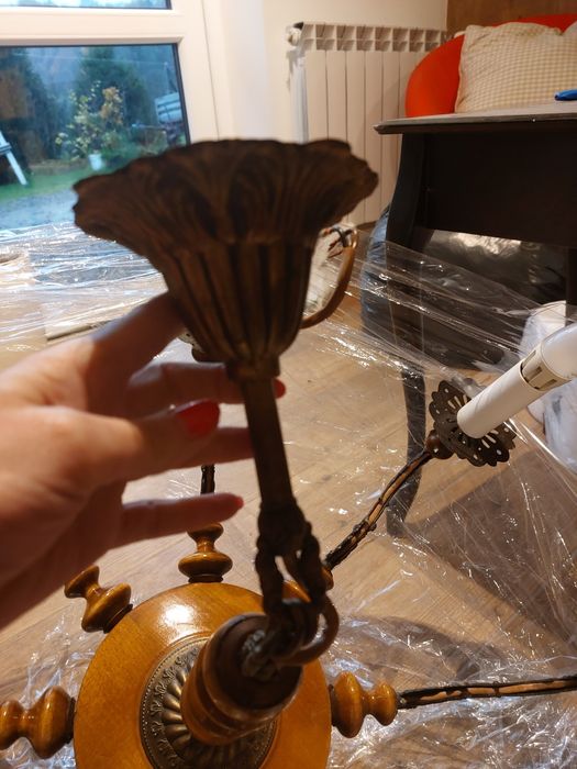 Żyrandol PRL 8 ramienny