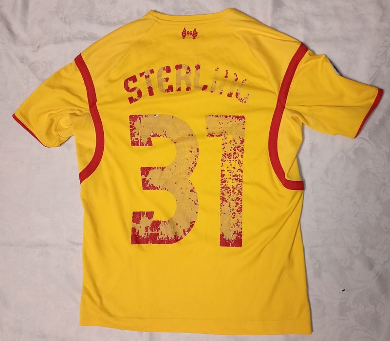 T-Shirt piłkarski Warrior dla chłopca Sterling Liverpool