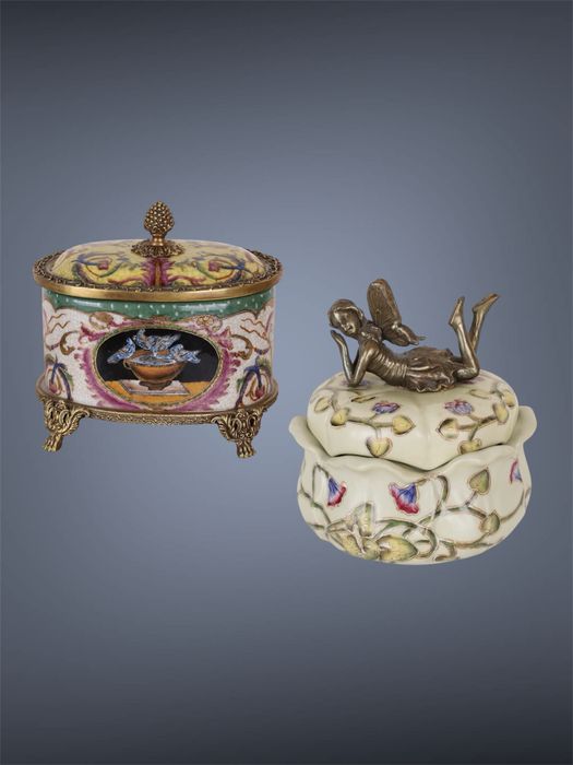 Антикварна скарбничка шкатулка статуэтка фигурка статуетка скульптура