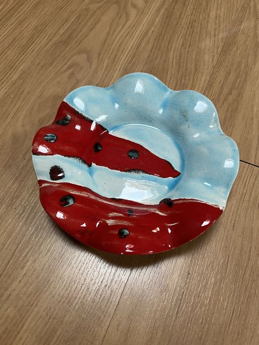 Painted Cup or Ashtray