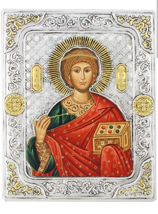 Продам греческие иконы: Целитель Пантелеимон, св.Николай в серебряном